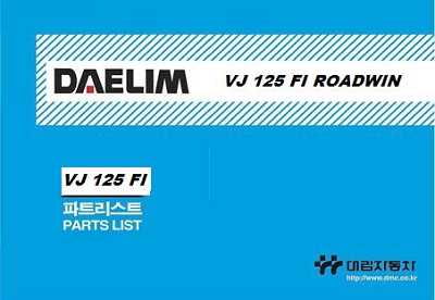 CATALOGO PEAS VJ 125 FI ROADWIN